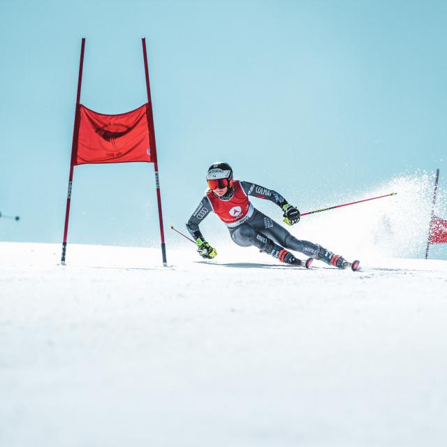 Ski compétition sur le glacier des 2 Alpes l'été